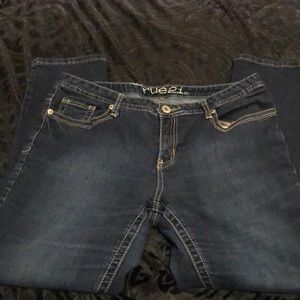 Rue 21 jeans size 13/14 mid rise short.  Excellent condition!